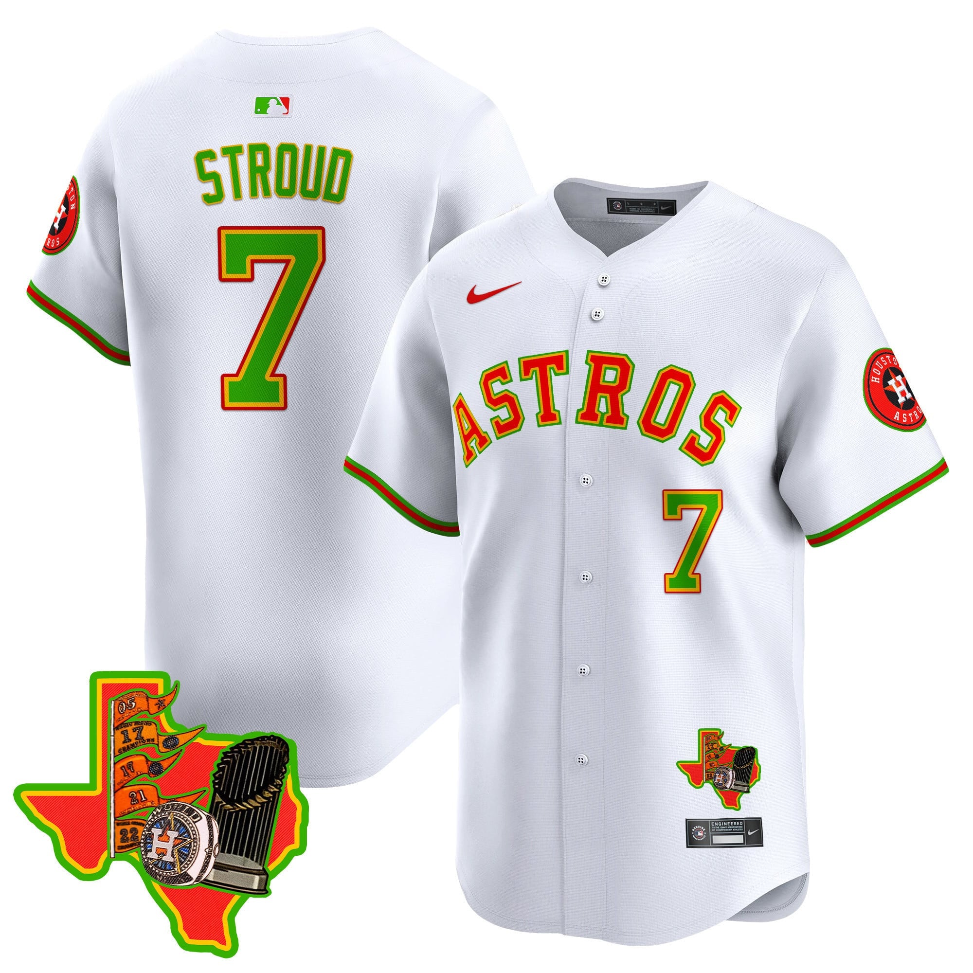 Men's Astros The Loteria Vapor Premier Limited Jersey - All Stitched