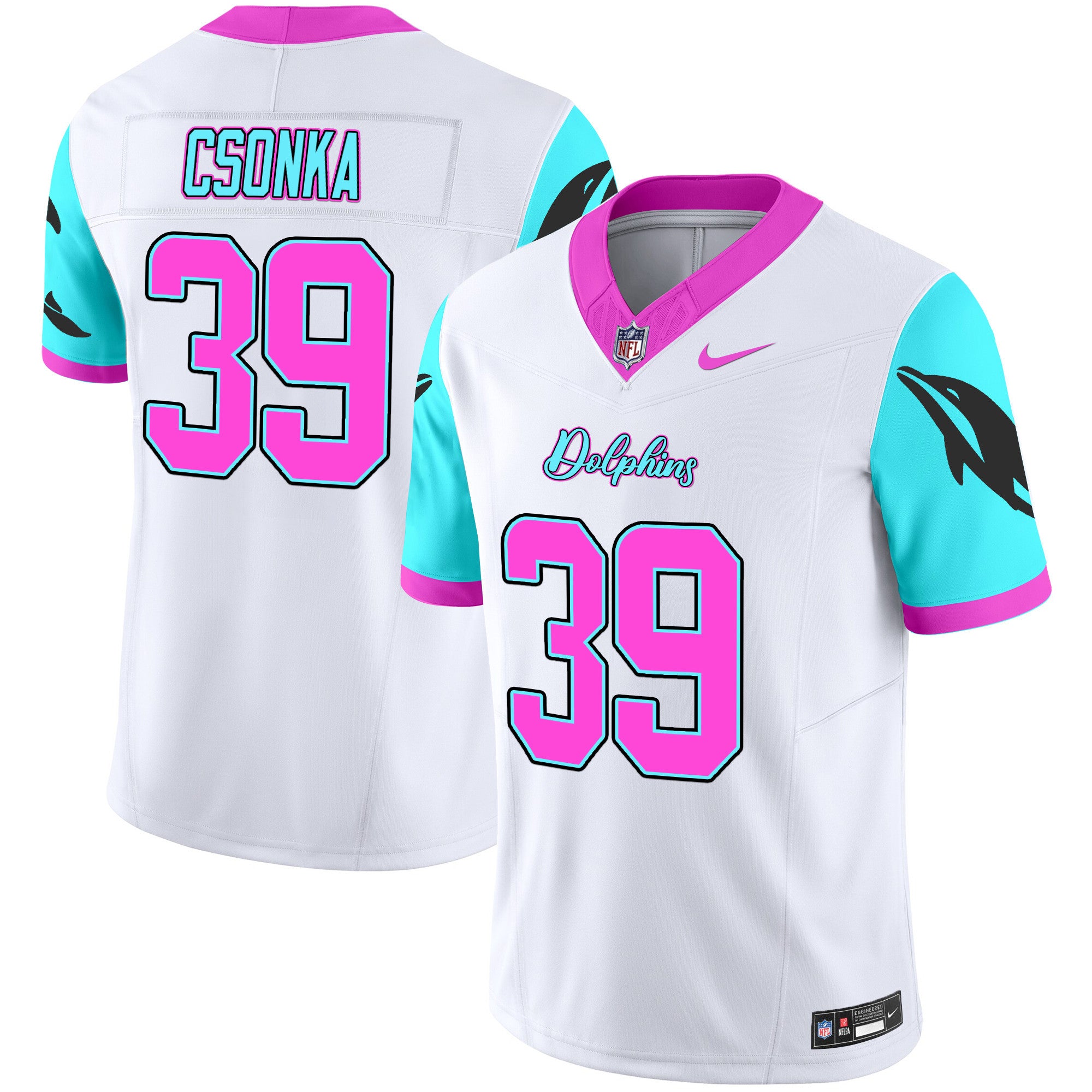 Men's Dolphins Miami Vice Vapor Limited Jersey - All Stitched
