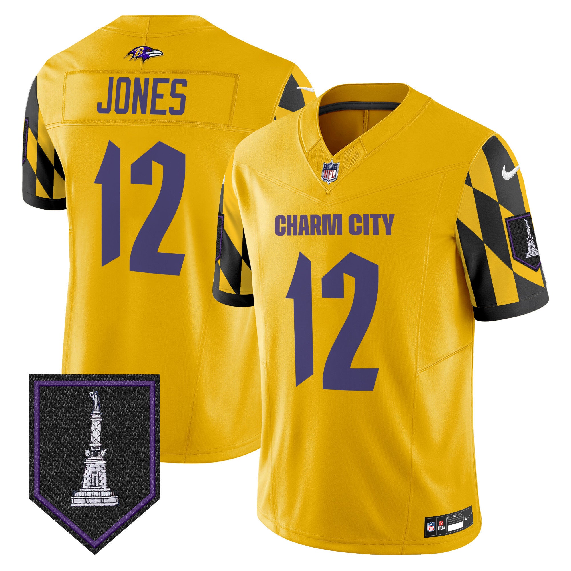 Men's Ravens City Edition Patch Vapor Limited Jersey - All Stitched