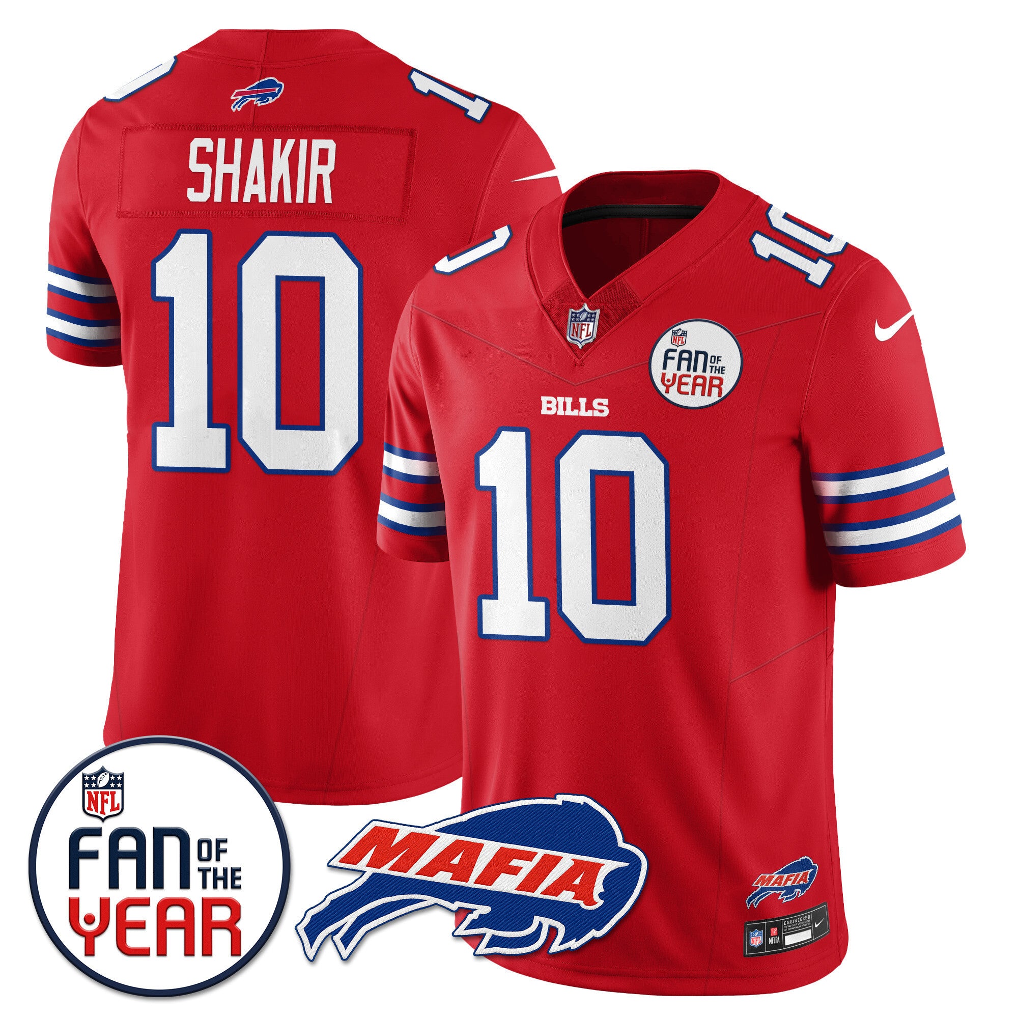 Men's Buffalo Bills "Fan Of The Year" Jersey - All Stitched