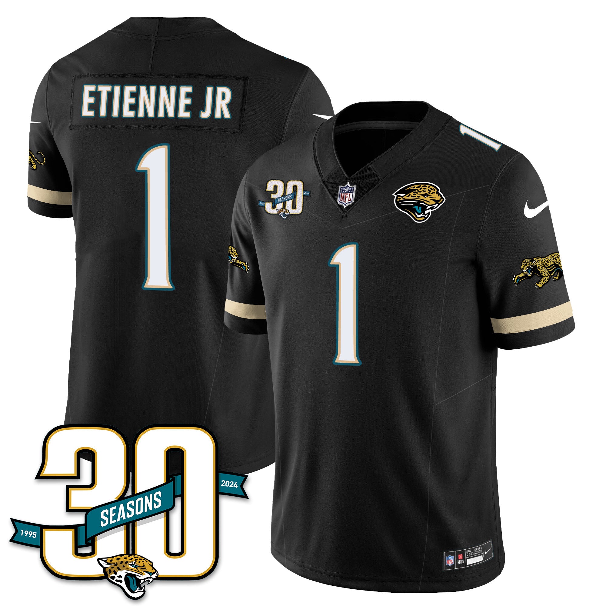 Men's Jacksonville Jaguars 1990s Throwback Uniforms - All Stitched