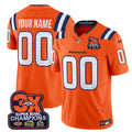 Custom Denver Broncos 3-Time Champions Patch Vapor Limited Jersey V2 - All Stitched
