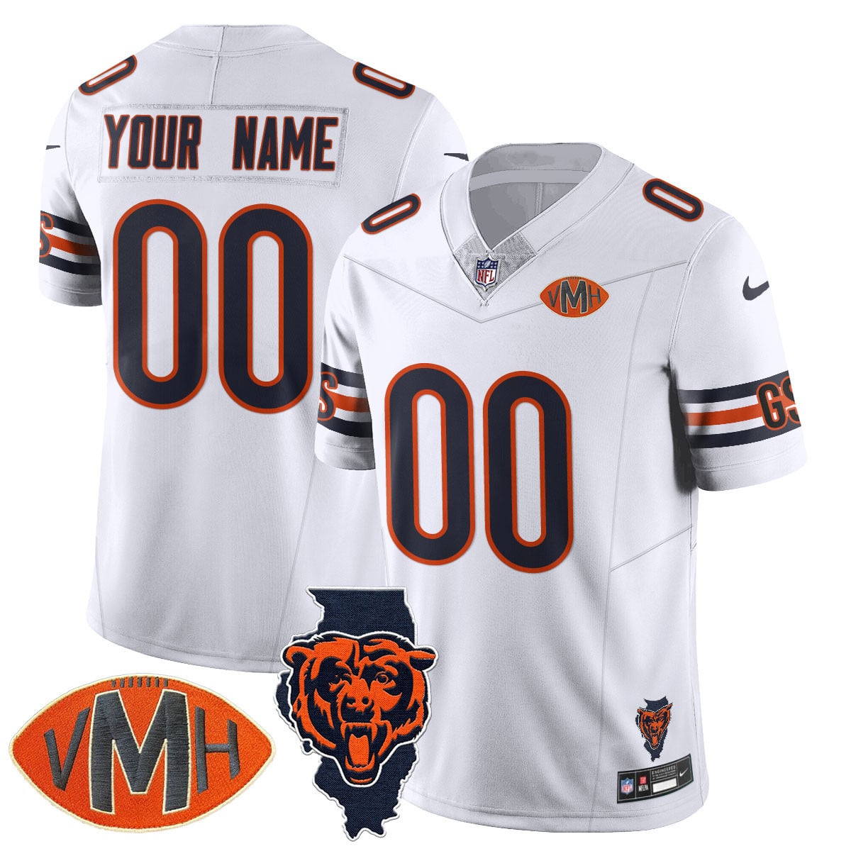 Men's Chicago Bears Honor Virginia Halas McCaskey Jersey - All Stitched