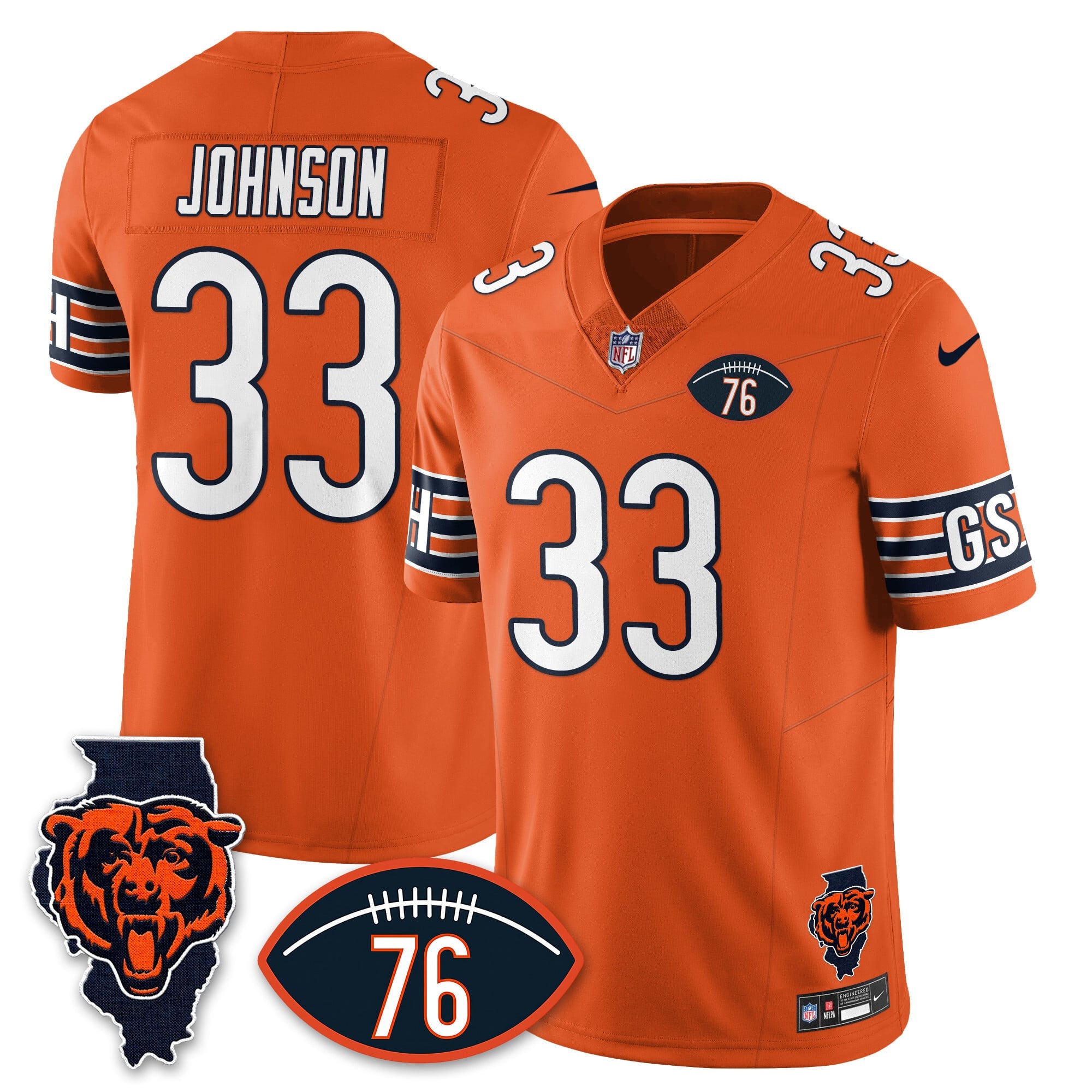 Women's Chicago Bears Honor Steve McMichael Jersey - All Stitched