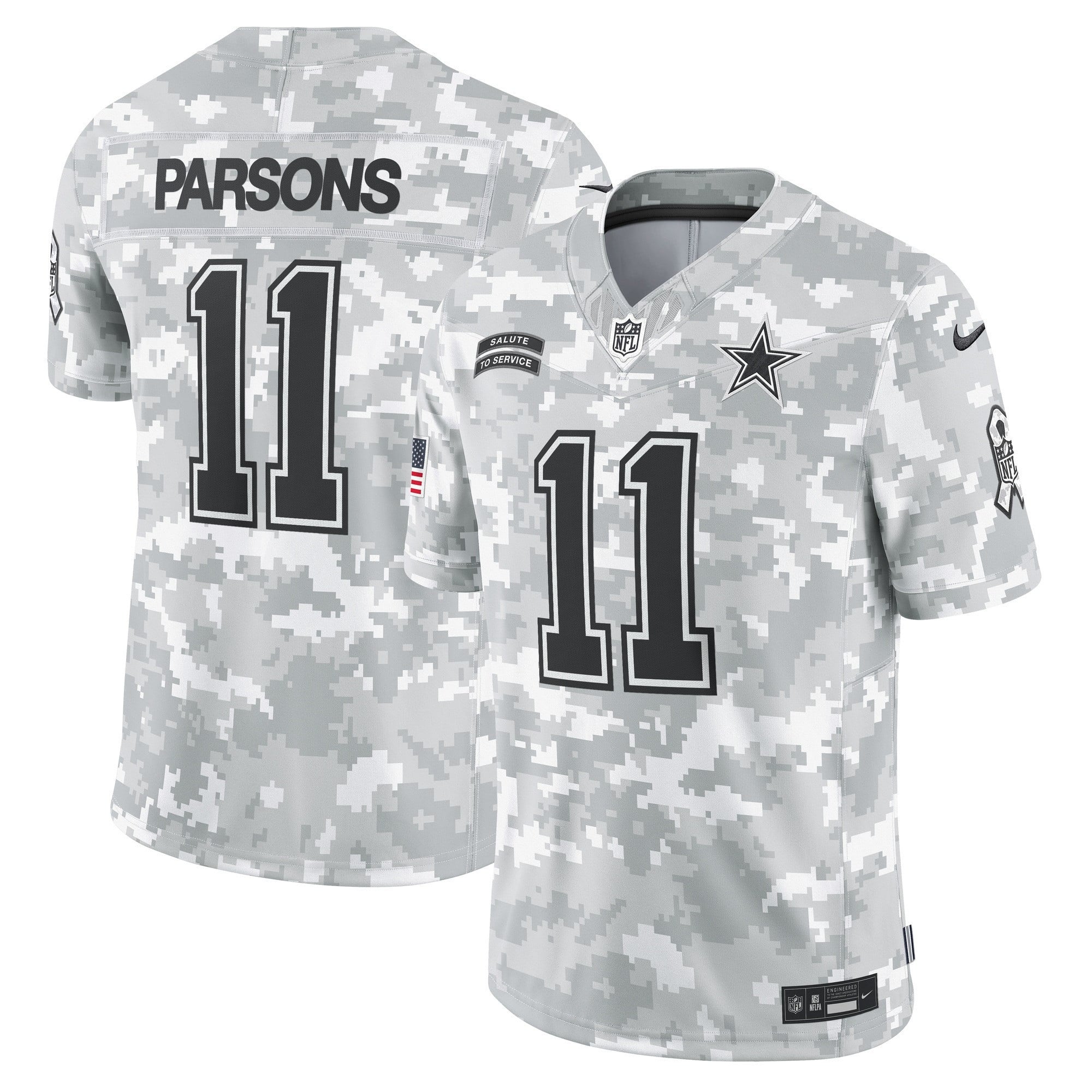 Dallas Cowboys 2024 Salute to Service Vapor Limited Jersey - Arctic Camo