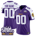 Minnesota Vikings King Of The North Patch Vapor Limited Custom Jersey - All Stitched