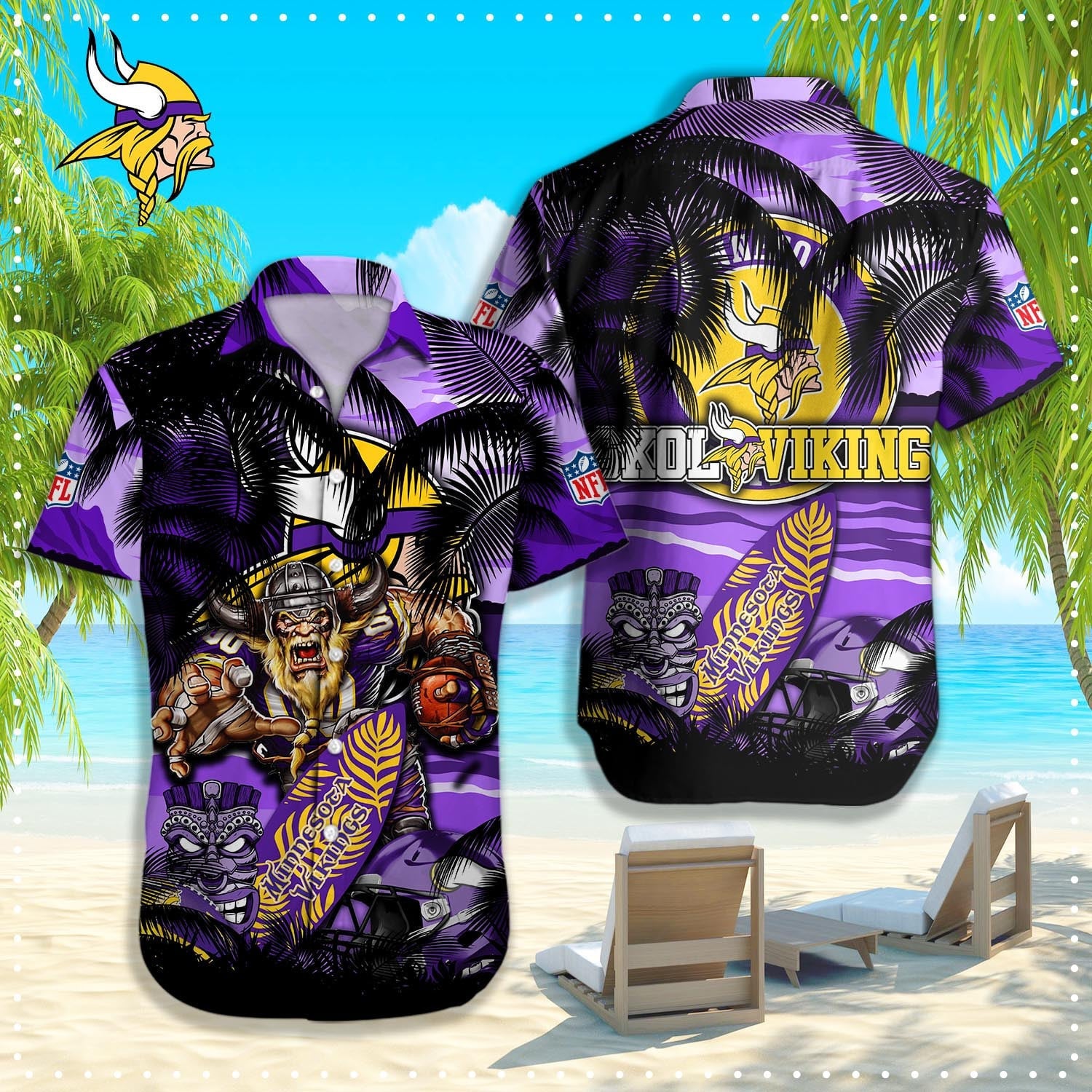 Minnesota Vikings NFL-Hawaiian shirt Q-48184