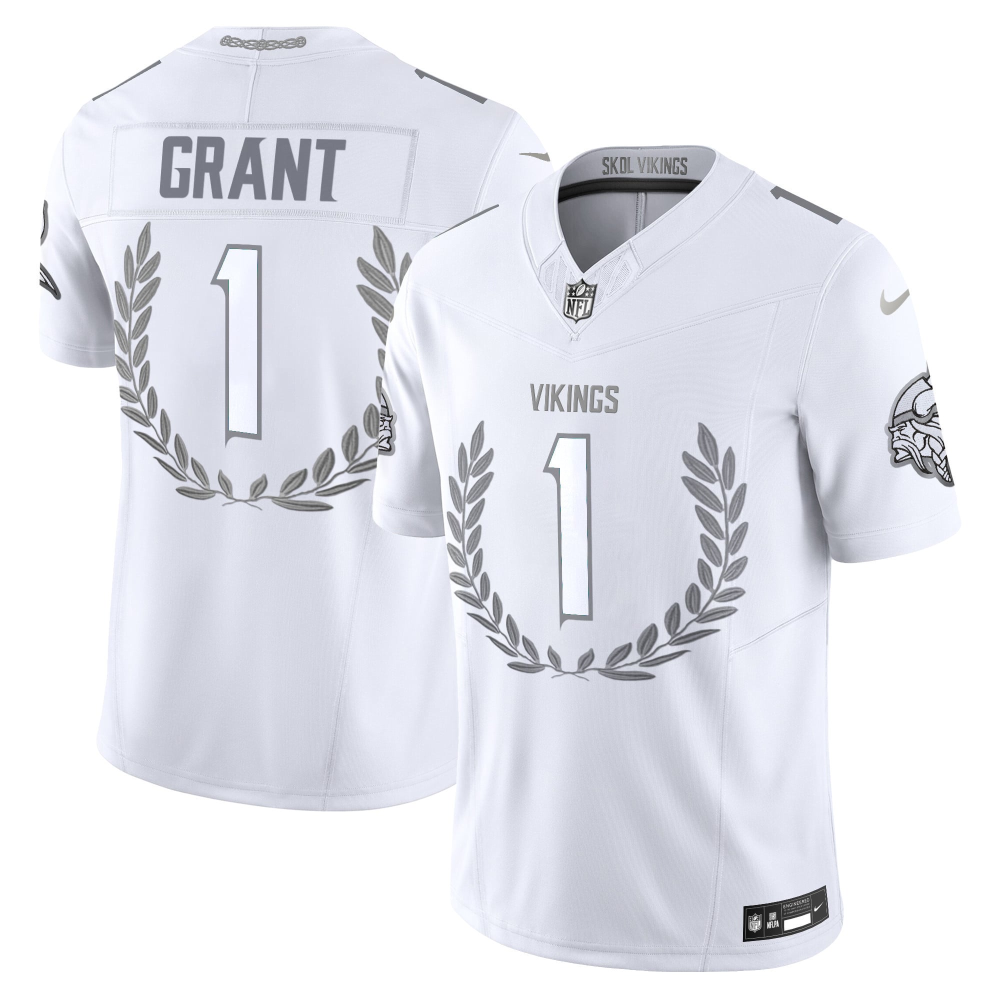 Minnesota Vikings Platinum MVP Vapor Limited Jersey - All Stitched