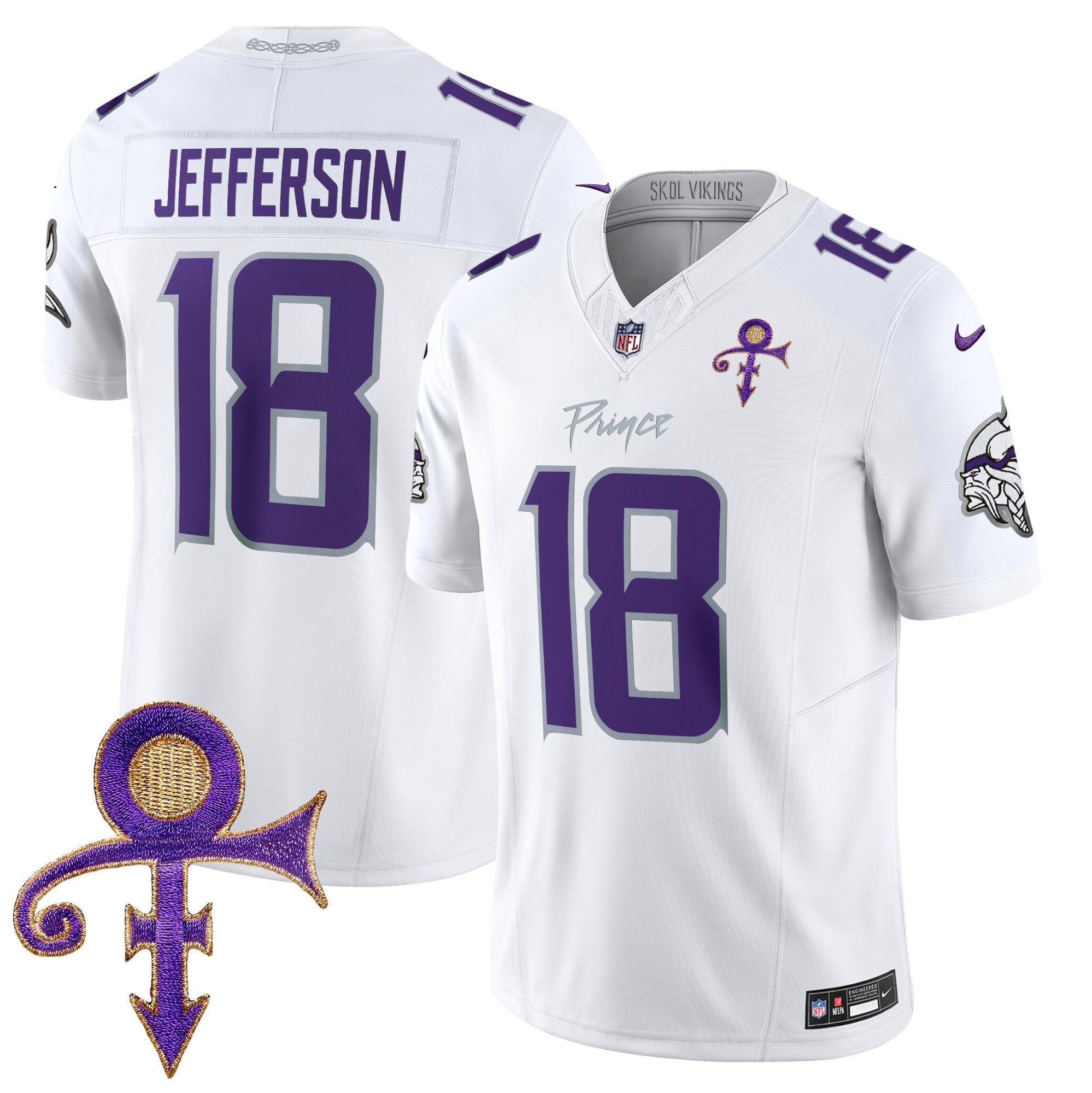 Men's Minnesota Vikings 2024 Prince Vapor Limited Jersey - All Stitched