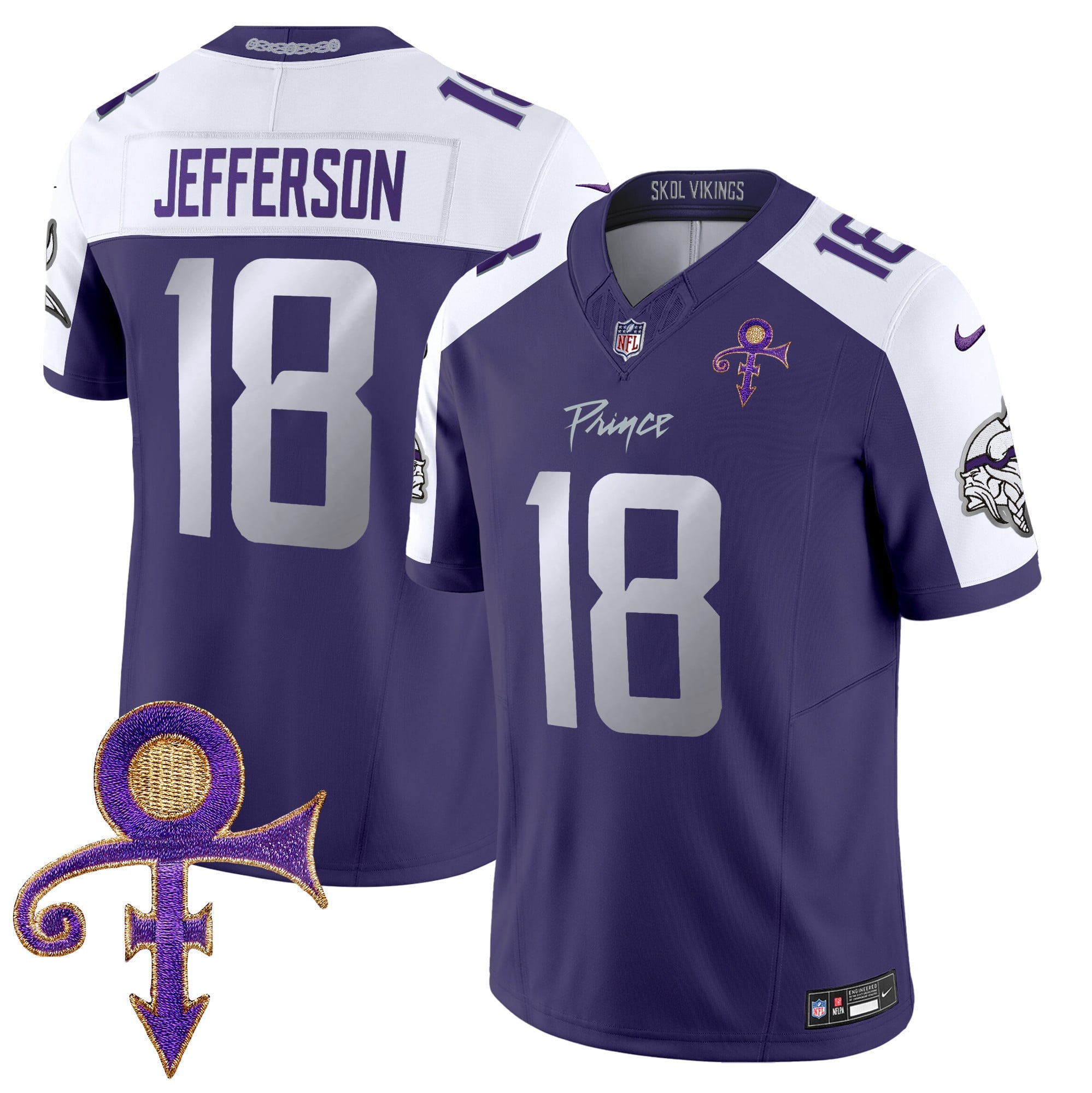 Men's Minnesota Vikings 2024 Prince Vapor Limited Jersey - All Stitched