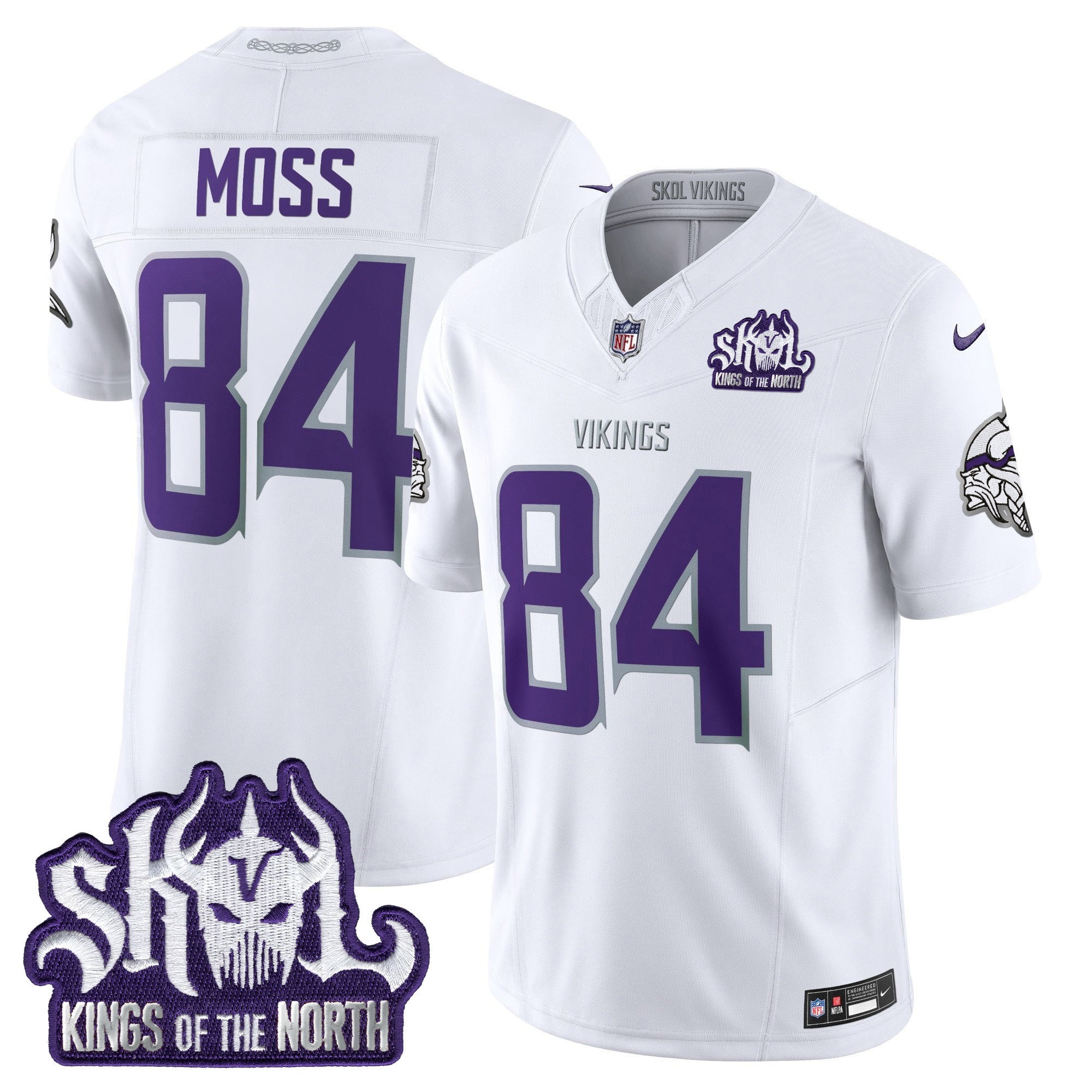 Men's Minnesota Vikings 2024 Winter Warrior Skol Patch Vapor Limited Jersey - All Stitched
