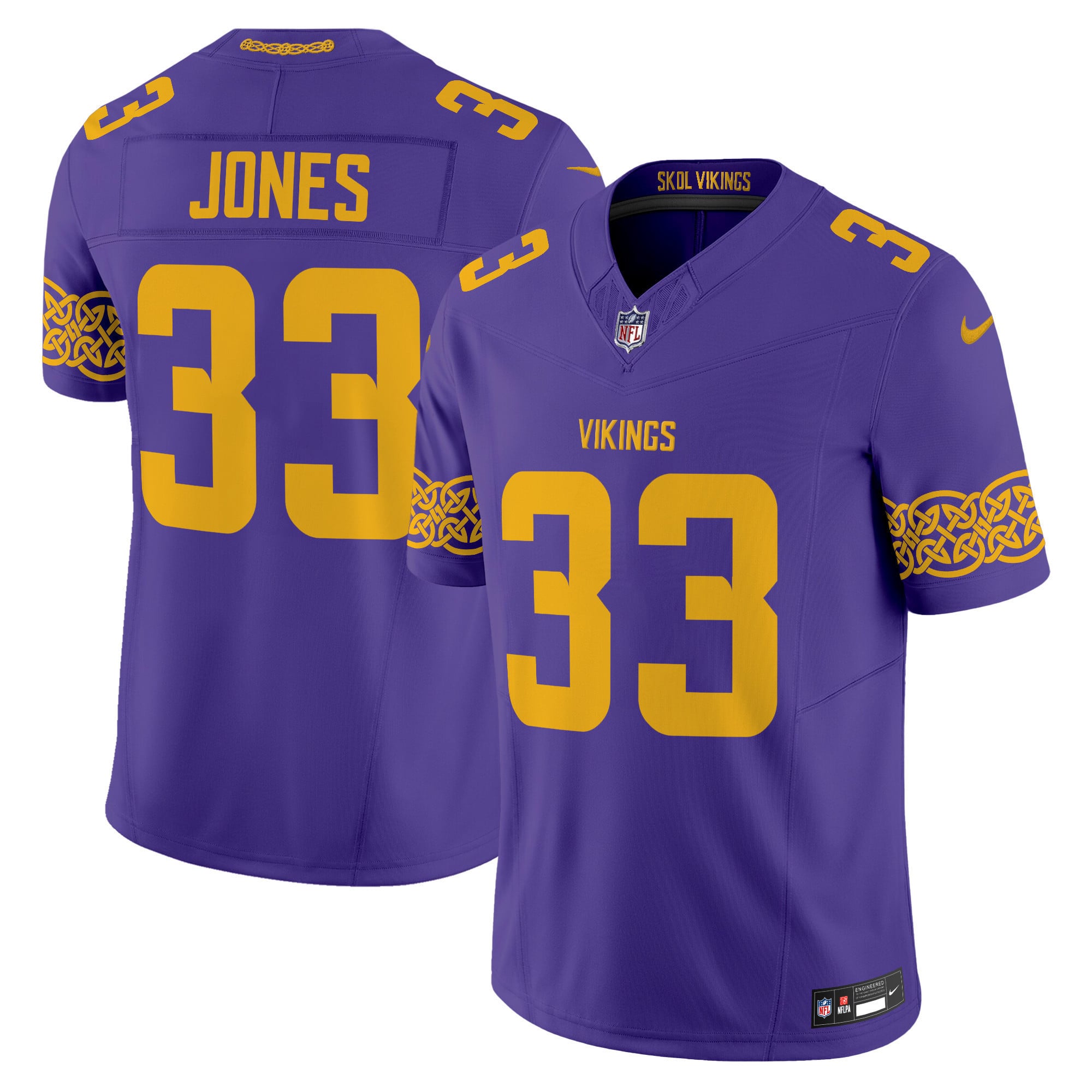 Men's Minnesota Vikings Nordic Pattern Vapor Limited Jersey - All Stitched