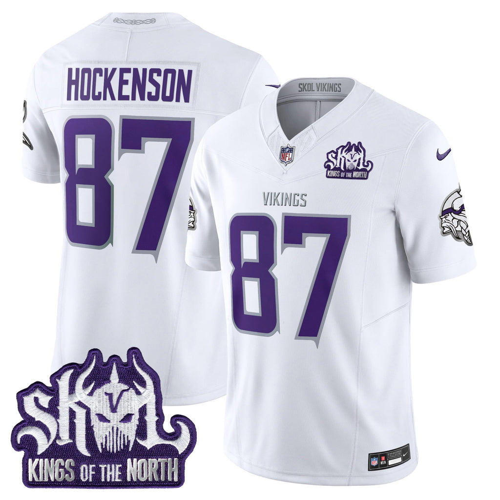 Men's Minnesota Vikings King Of The North Patch Vapor Limited Jersey - All Stitched
