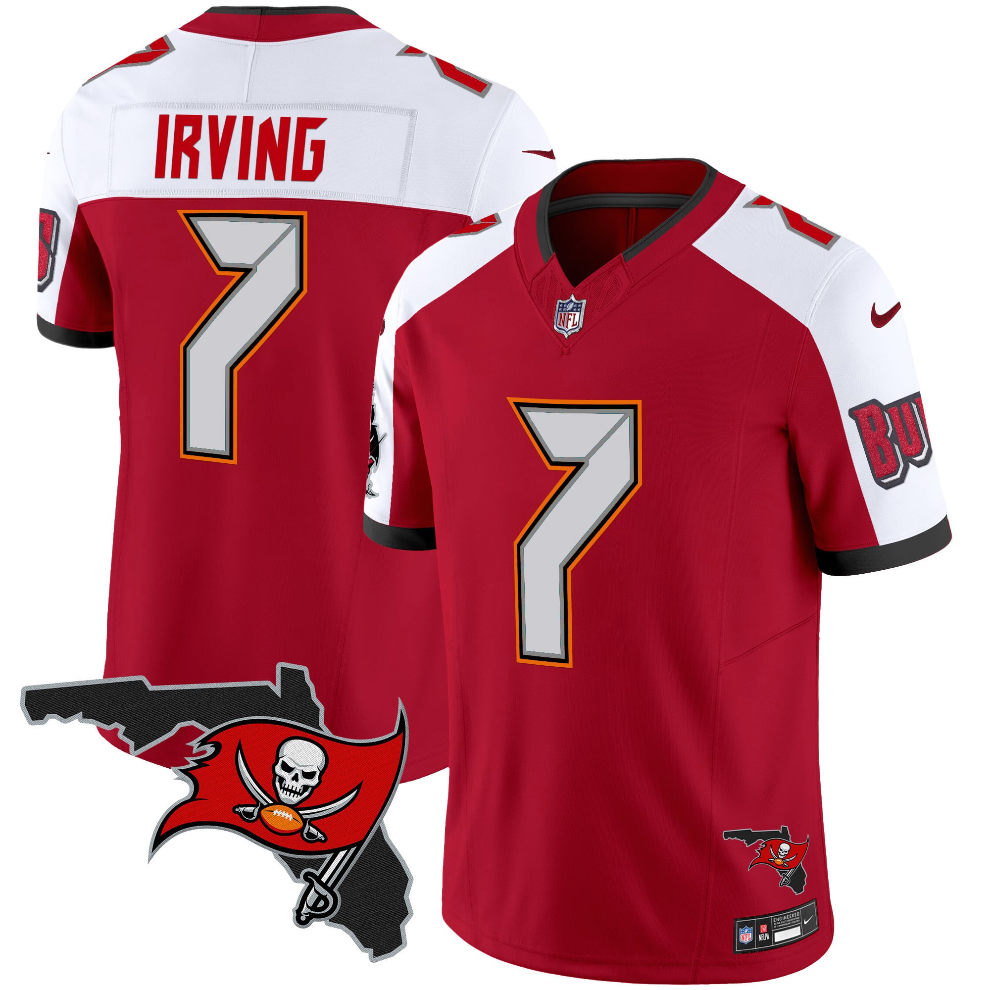 Men's Buccaneers Florida Patch Vapor Limited Jersey V2 - All Stitched
