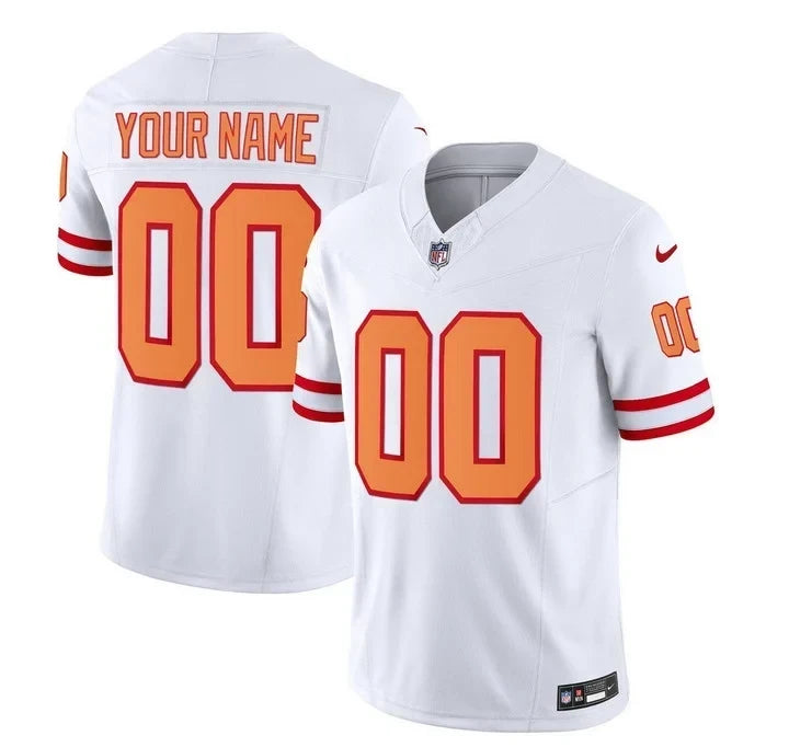 Tampa Bay Buccaneers Throwback Limited Custom Jersey - All Stitched