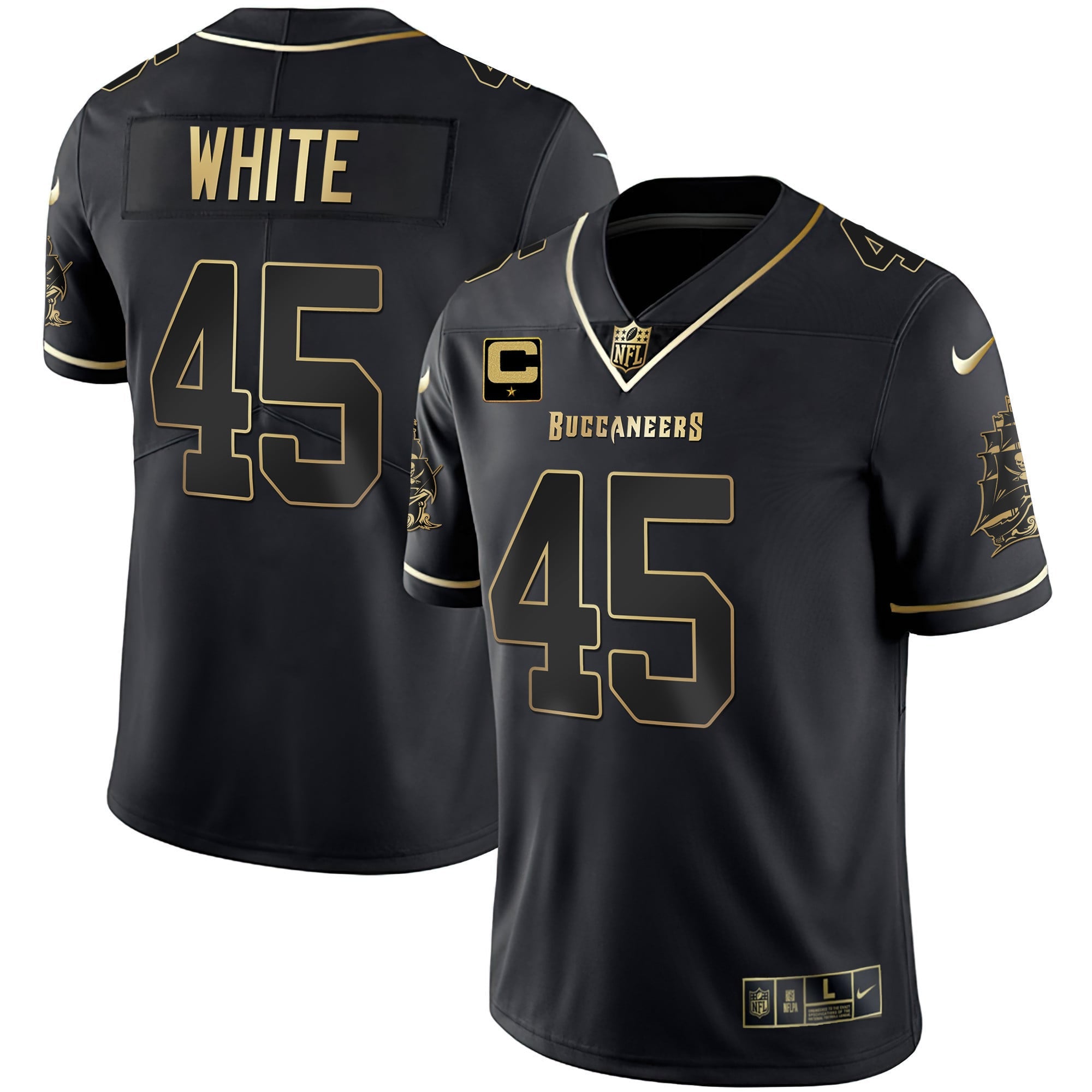 Men's Buccaneers Gold Vapor Jersey - All Stitched