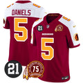 Men's Washington Redskins 75th & Sean Taylor Patch Vapor Limited Jersey - All Stitched