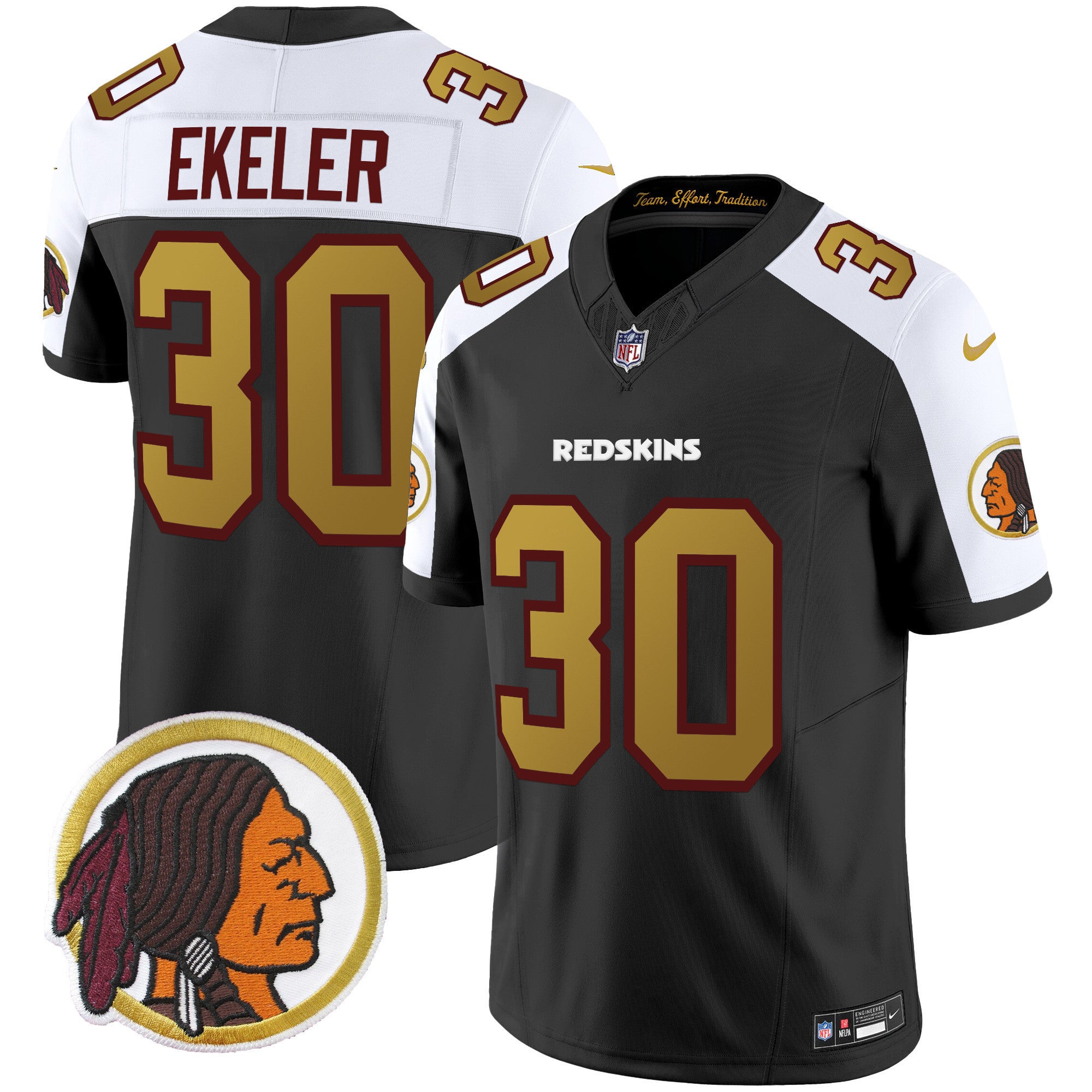 Men's Washington Redskins Throwback Vapor Limited Jersey - All Stitched