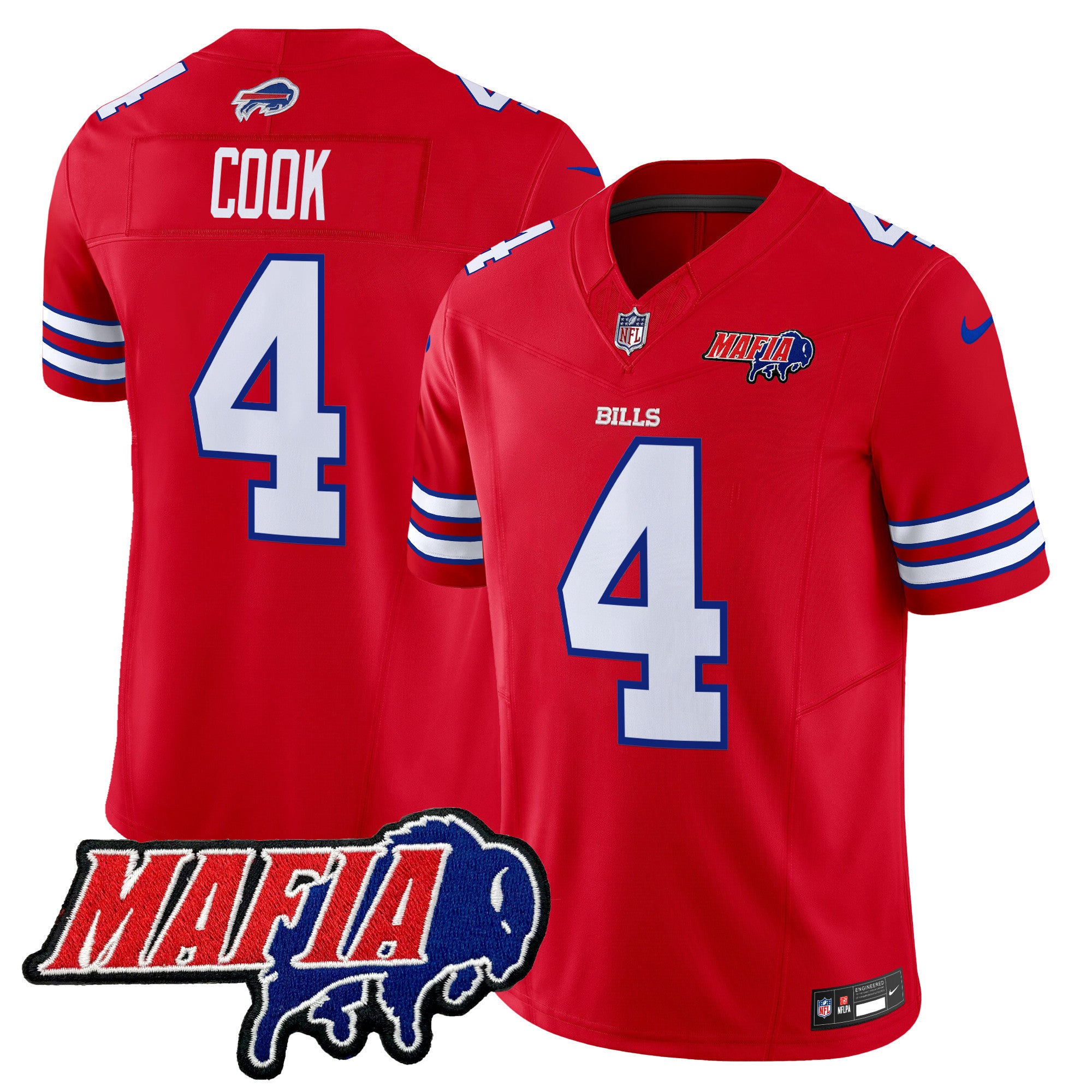Men's Buffalo Bills 2025 Bills Mafia Patch Vapor Limited Jersey - All Stitched