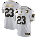 Men's 49ers 75th Anniversary Patch White Gold & Black Gold - All Stitched