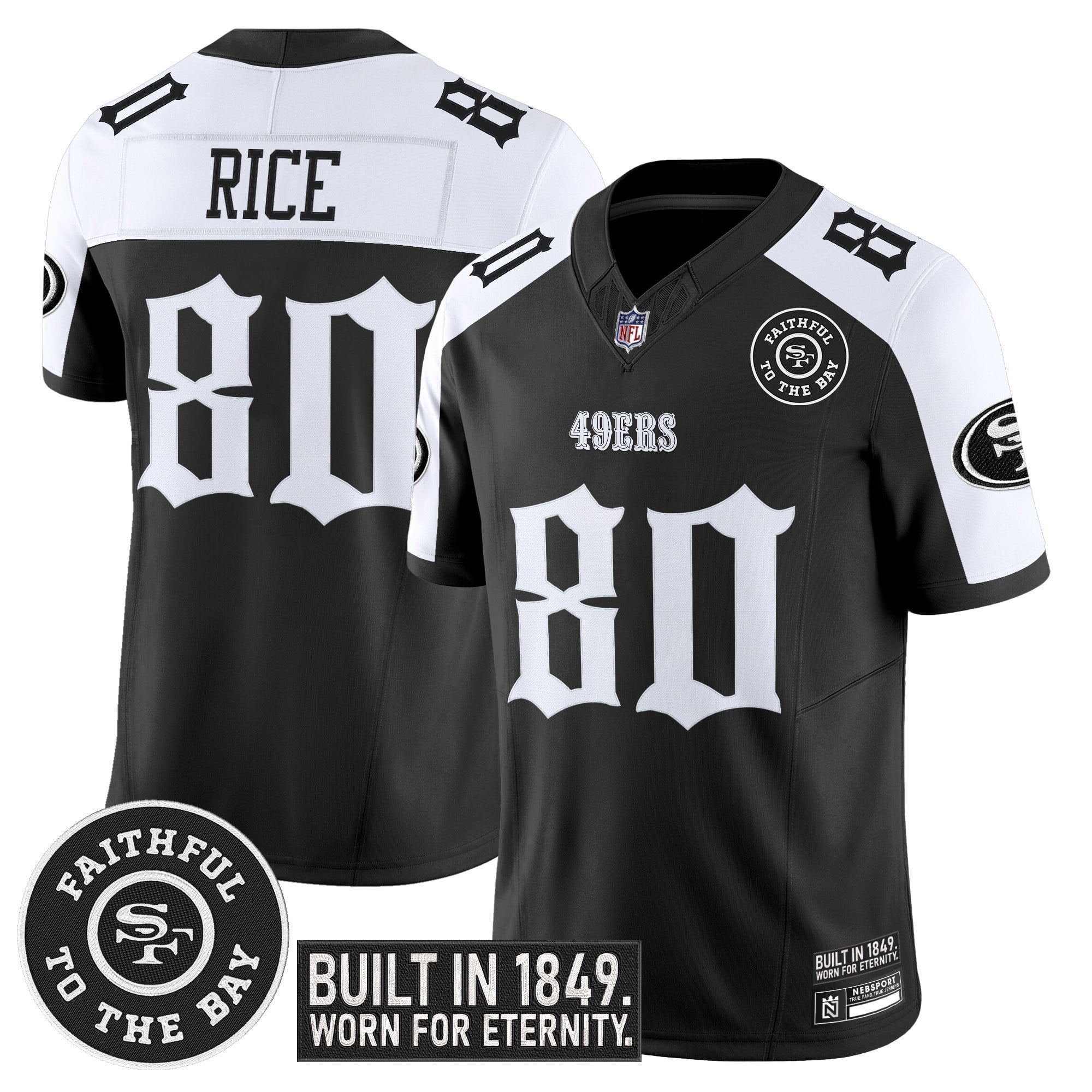 Men's San Francisco 49ers 'Fog City Gothic Edition' Vapor Limited Jersey - All Stitched