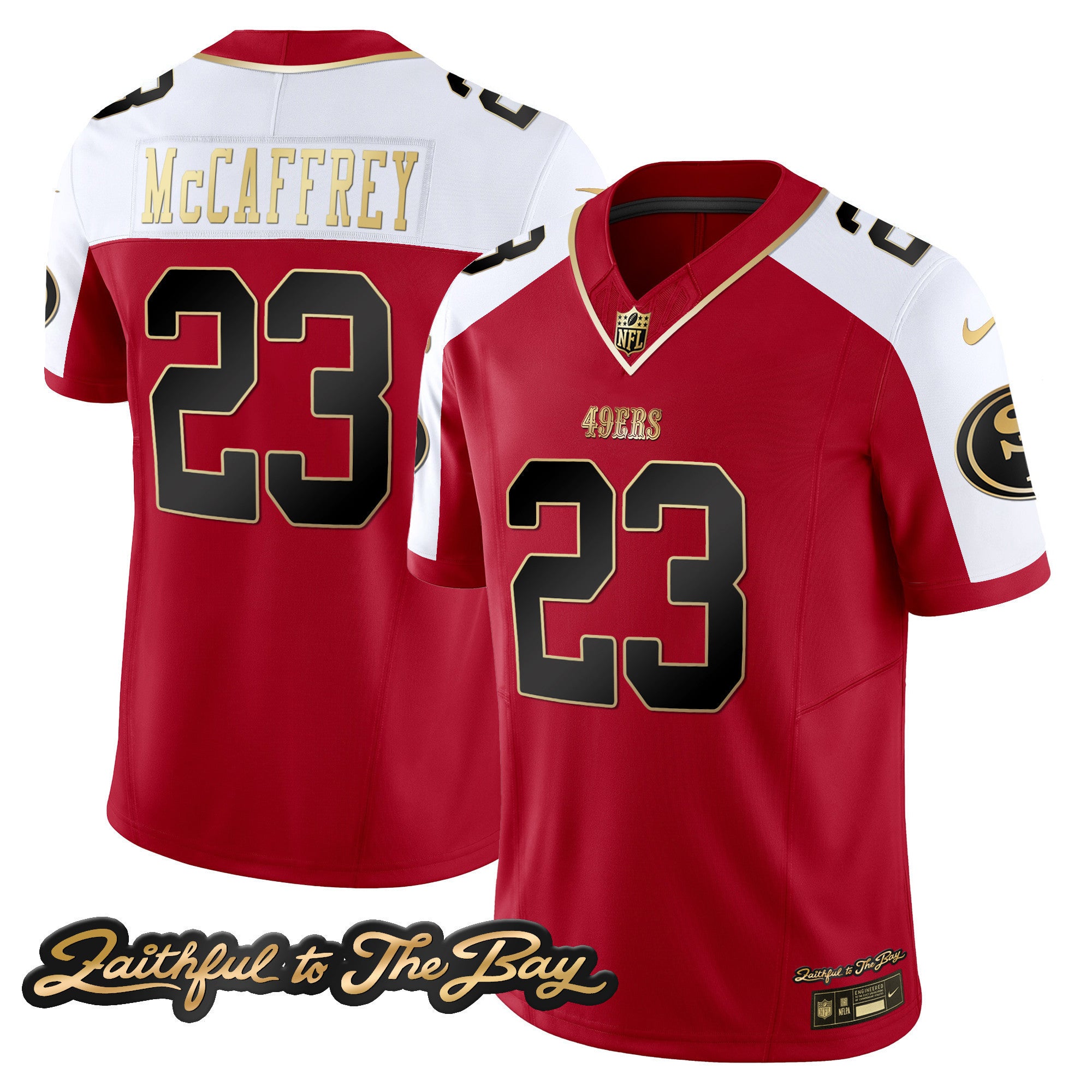 Men's 49ers Faithful To The Bay Patch Vapor Limited Jersey V3 - All Stitched