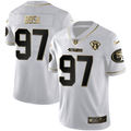 San Francisco 49ers White Gold Vapor Limited Jersey - All Stitched