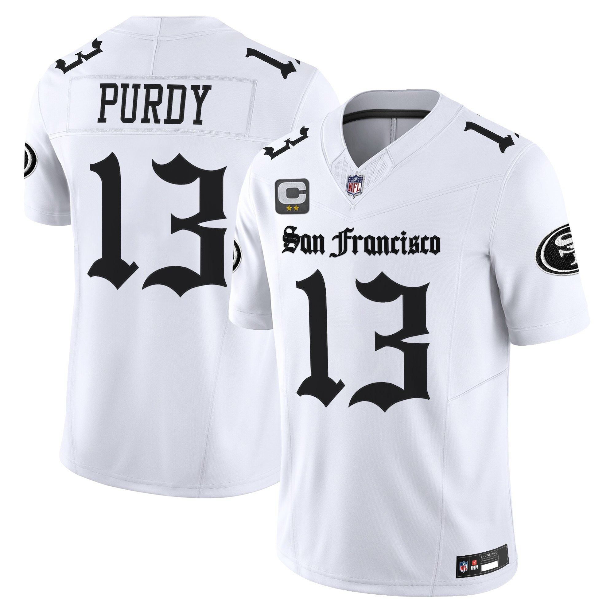 Men's San Francisco 49ers 'Gothic Edition' Vapor Limited Jersey - All Stitched
