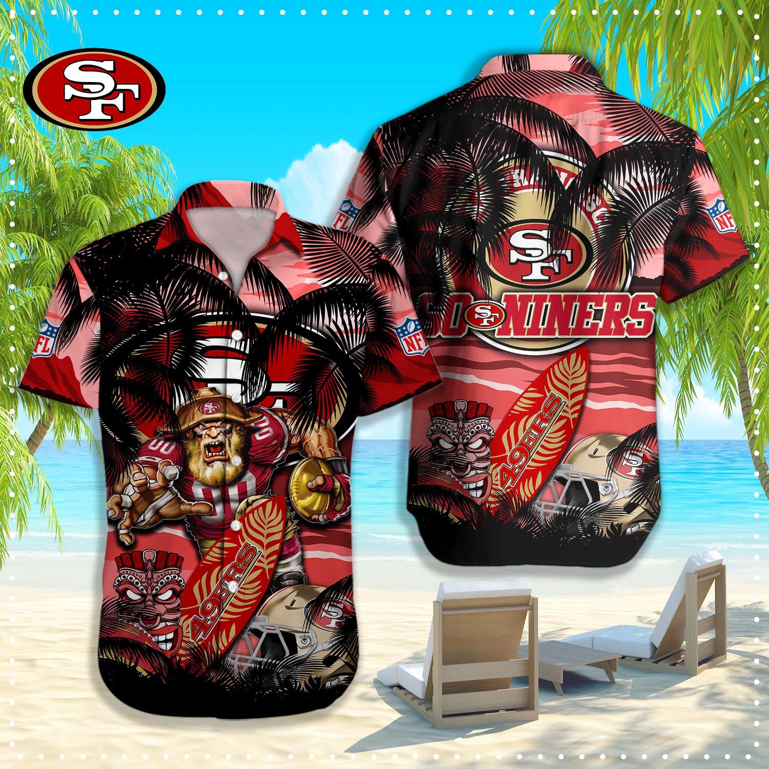 San Francisco 49ers NFL-Hawaiian shirt Q-48184