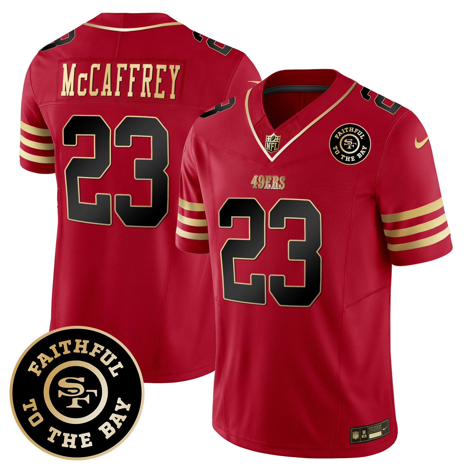 Men's 49ers Faithful To The Bay Patch Vapor Limited Jersey - All Stitched