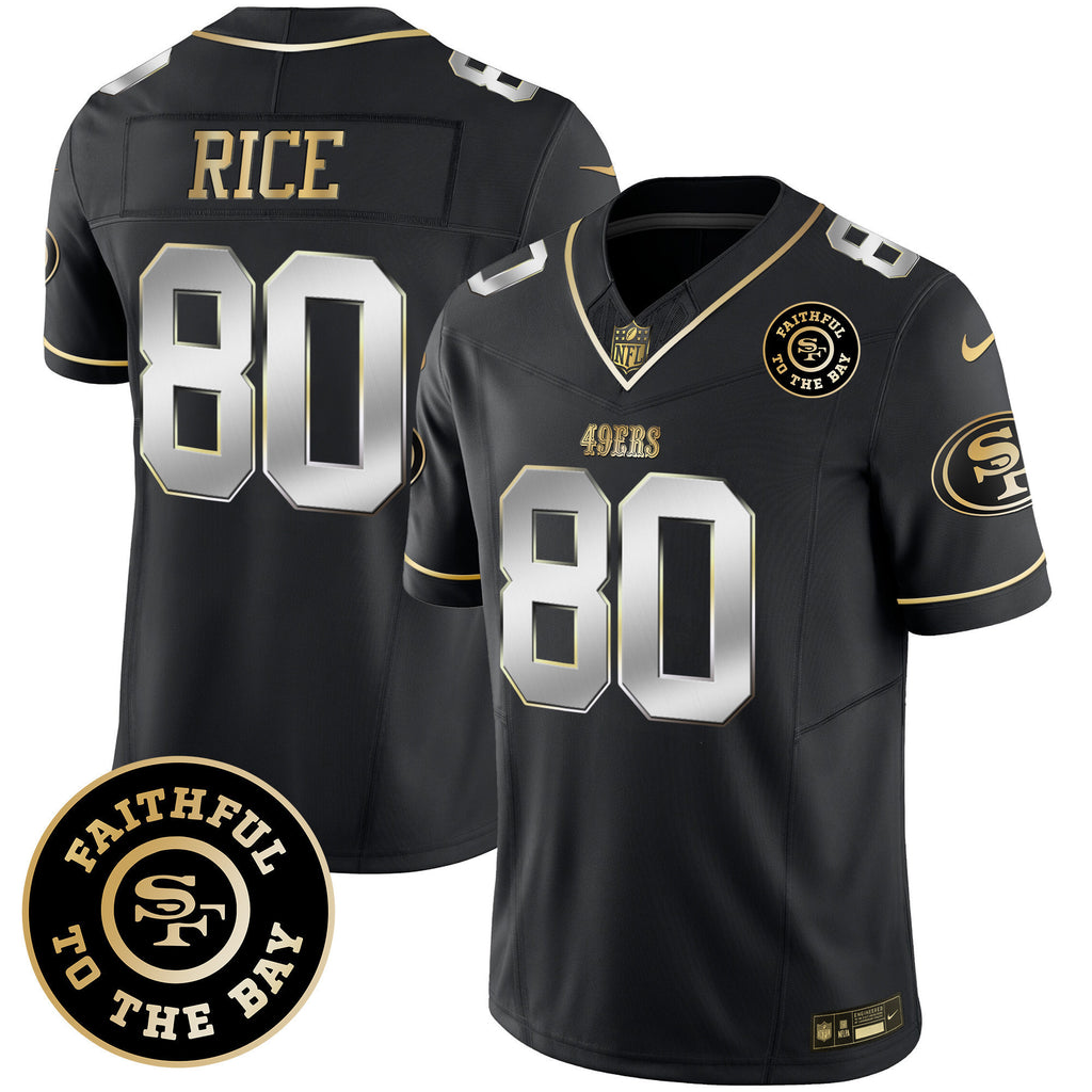 Men's 49ers Faithful To The Bay Patch Vapor Limited Jersey - All Stitched