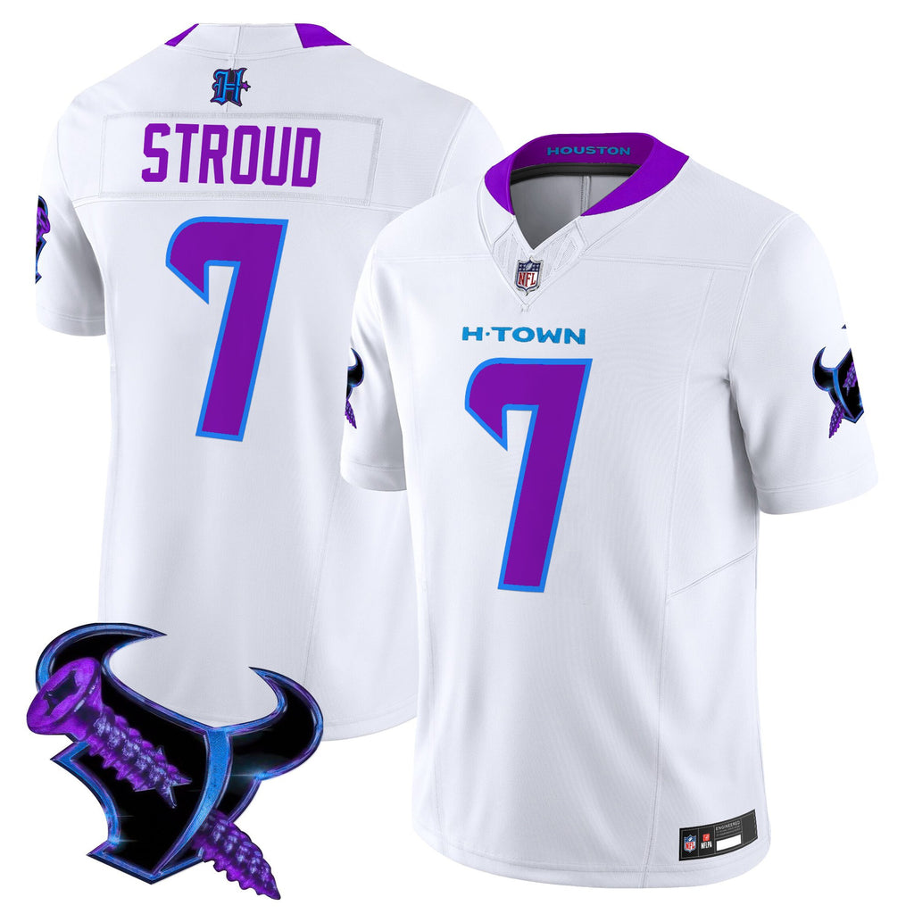 Men's Houston Texans 2025 DJ Screw Vapor Limited Jersey - All Stitched