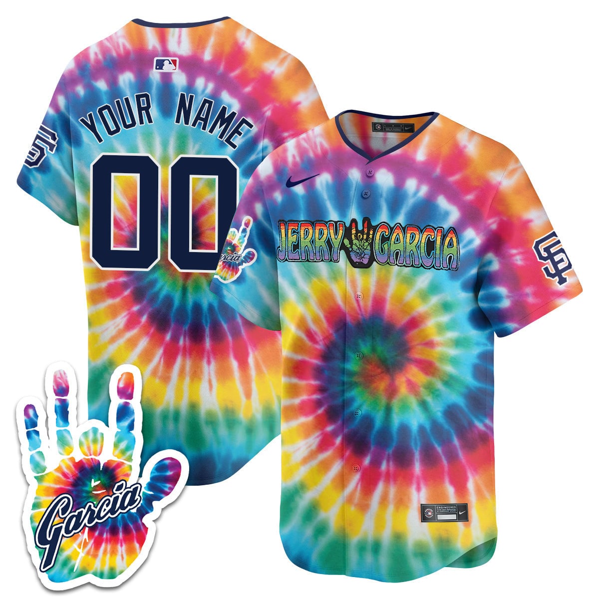 Custom - Men's Giants Jerry Garcia 2024 Limited Jersey
