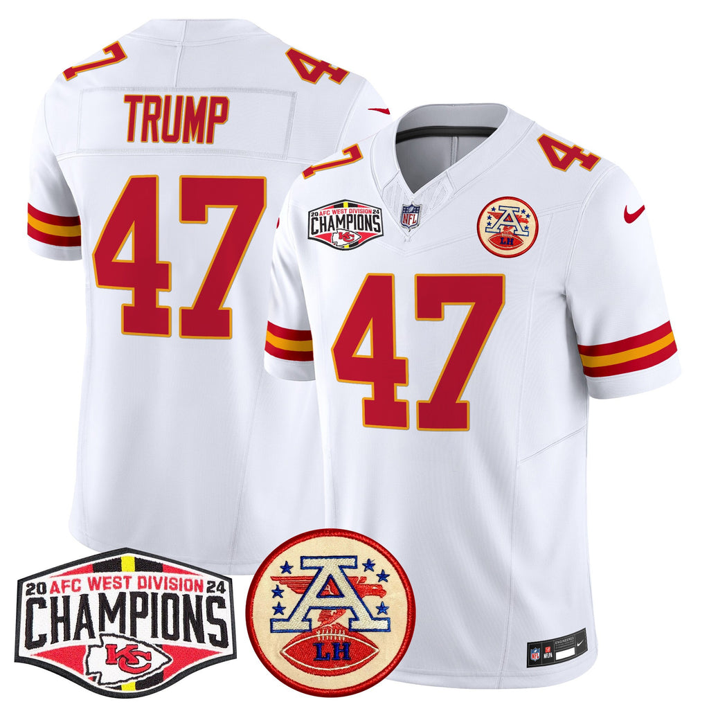 Men's Chiefs 2024 AFC West Division Champions Patch Vapor Limited Jersey - All Stitched