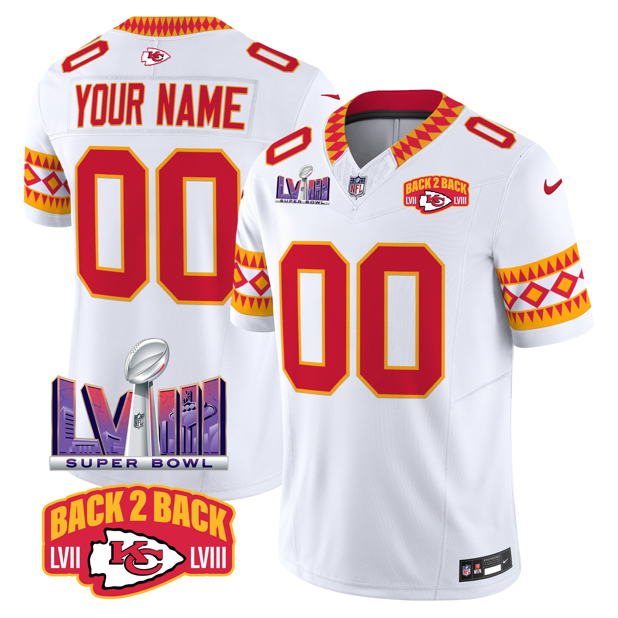 Custom Name/Gender Chiefs Special Vapor Limited Jersey - All Stitched