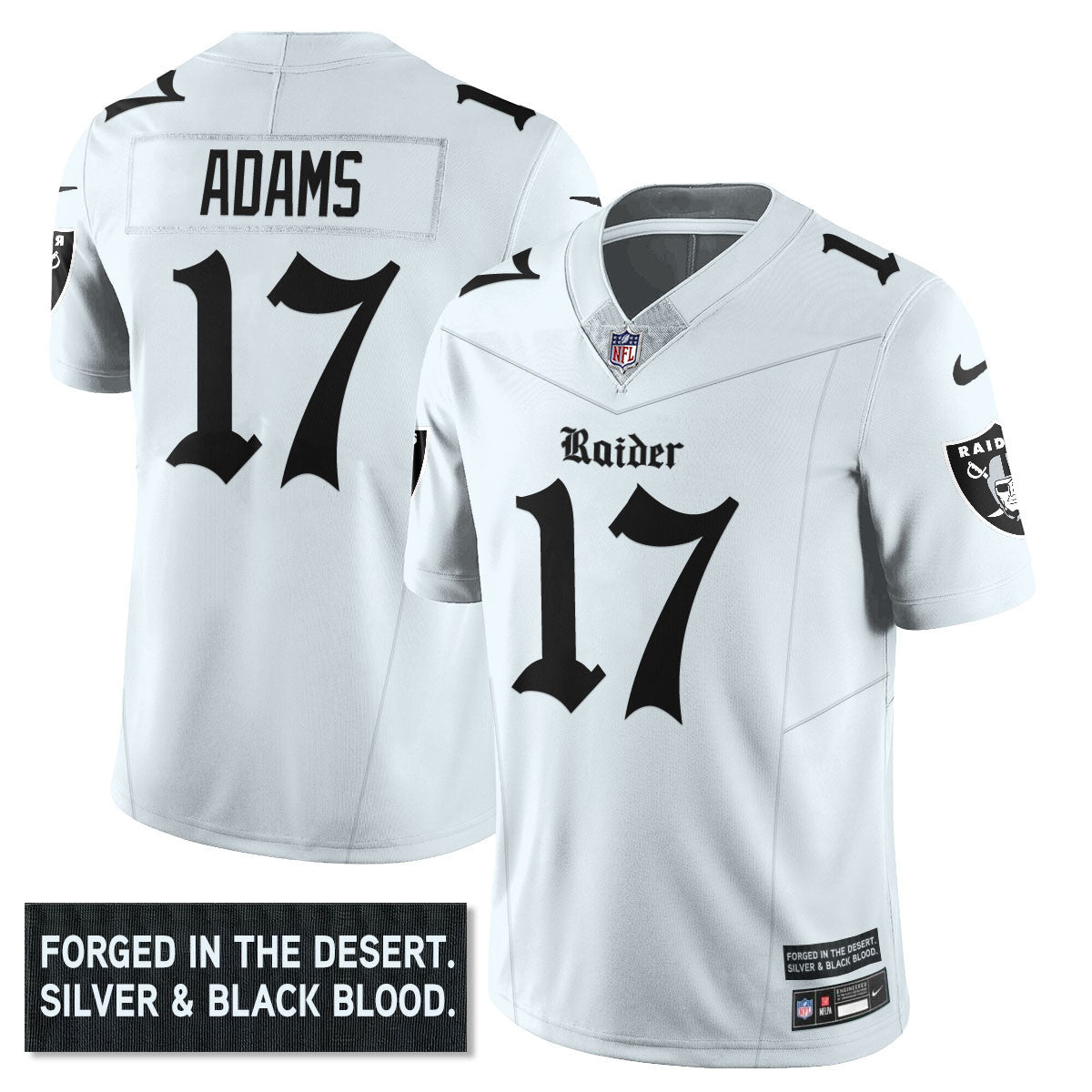 Men's Las Vegas Raiders 'Gothic Silver State Edition' Vapor Limited Jersey - All Stitched