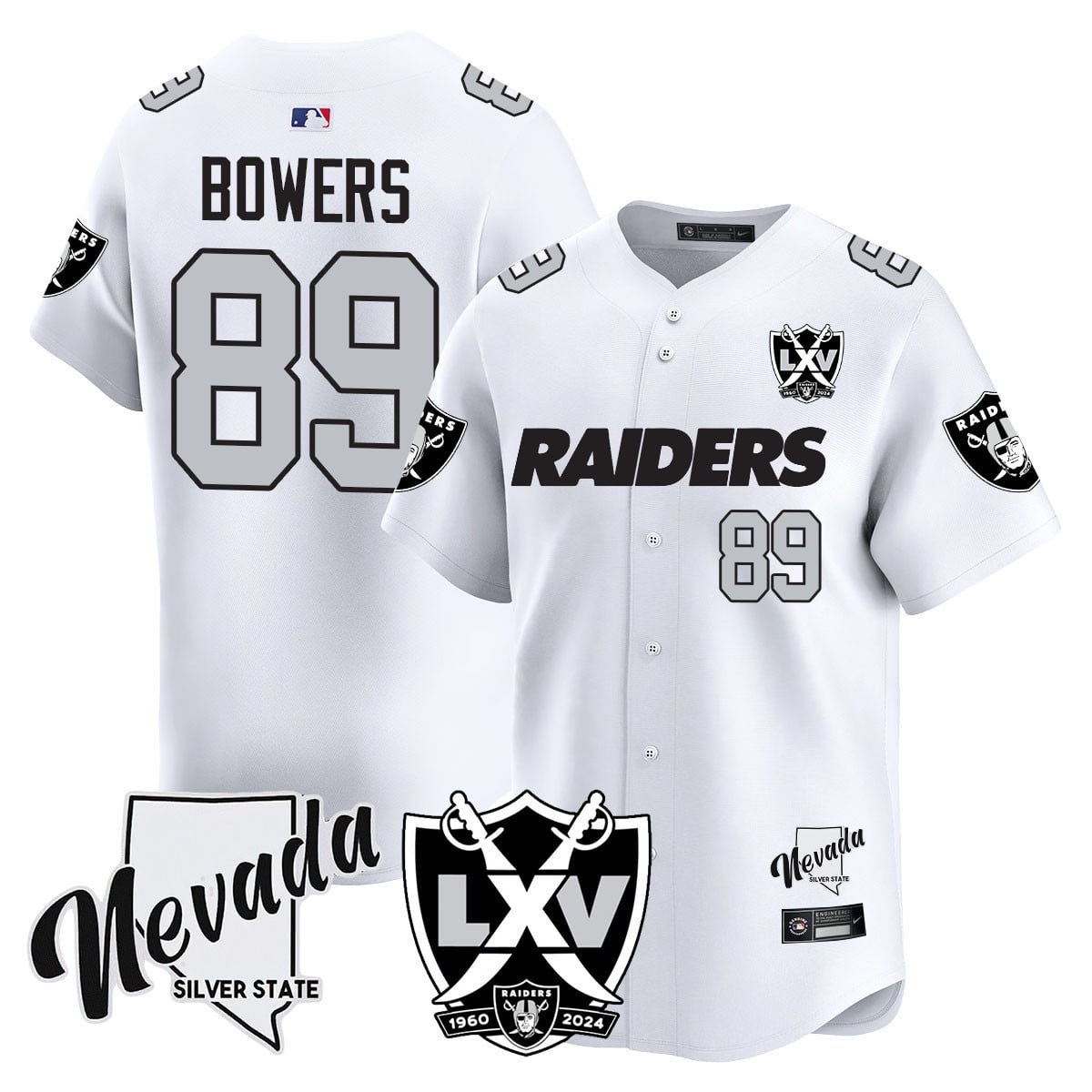Men's Raiders 2024 Baseball Limited Jersey - 65th Anniversary - All Stitched