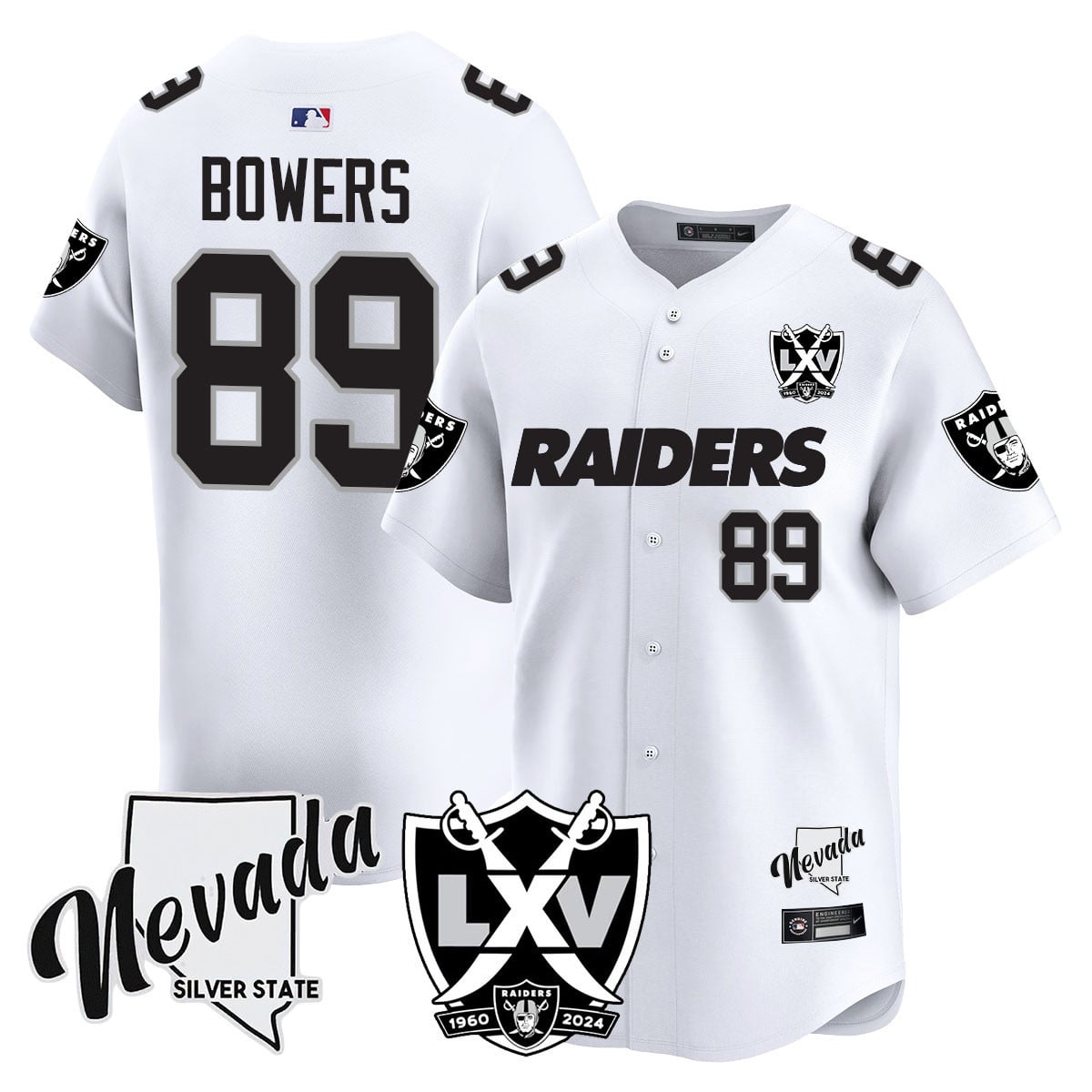 Men's Raiders 2024 Baseball Limited Jersey - 65th Anniversary - All Stitched