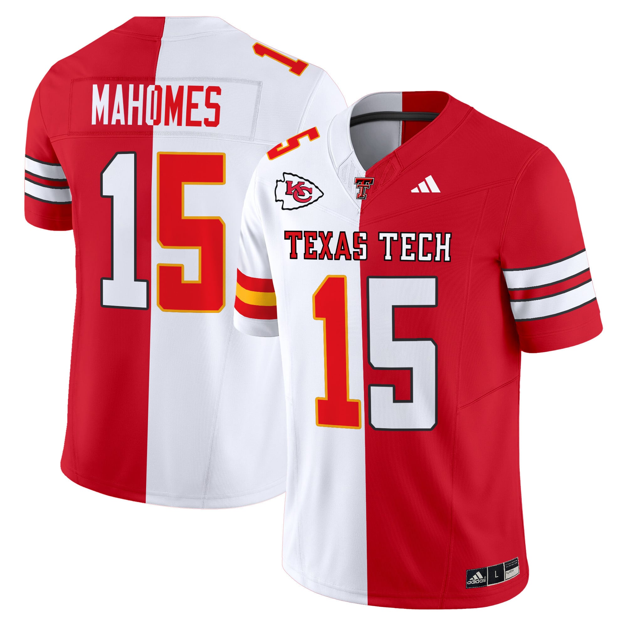 Texas Tech Red Raiders Split Vapor Limited Jersey - All Stitched