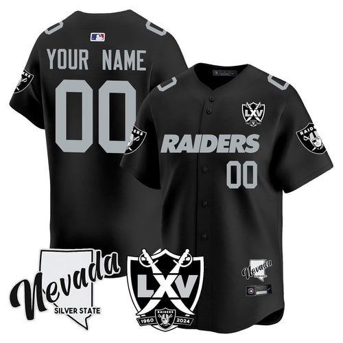 Custom Name/Gender Raiders 2024 Baseball Limited Jersey - 65th Anniversary - All Stitched