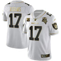 MEN'S LAS VEGAS RAIDERS INAUGURAL SEASON PATCH WHITE GOLD JERSEY - ALL STITCHED