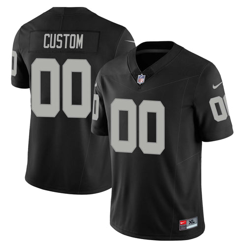 Custom Las Vegas Raiders 2023 Nevada Sliver State Patch Jersey - All Stitched