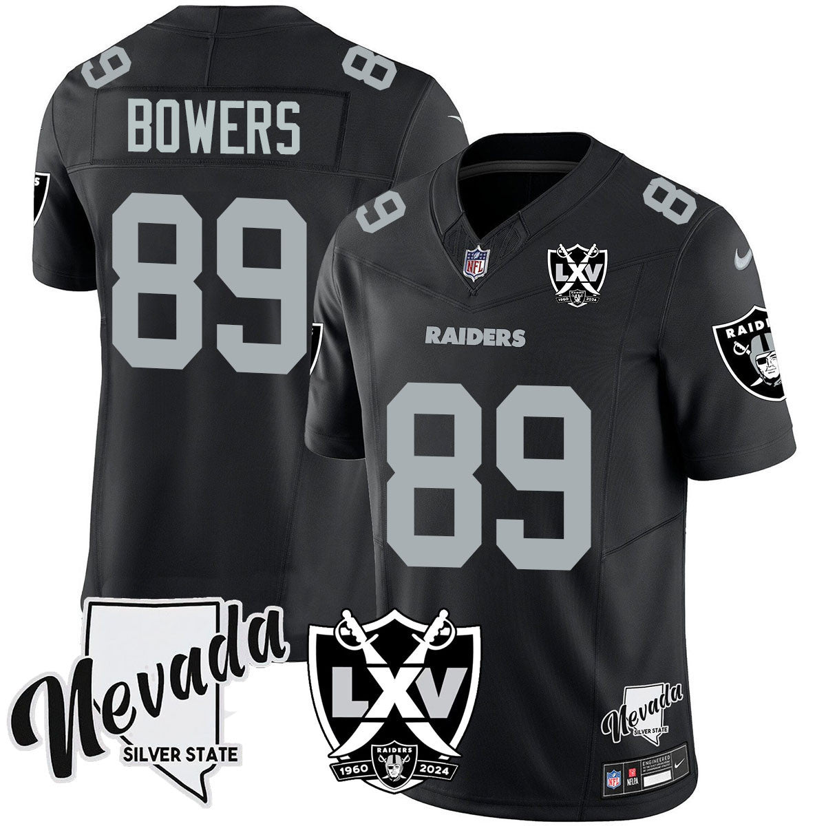 Men's Raiders 2024 Vapor Limited Jersey - 65th Anniversary - All Stitched