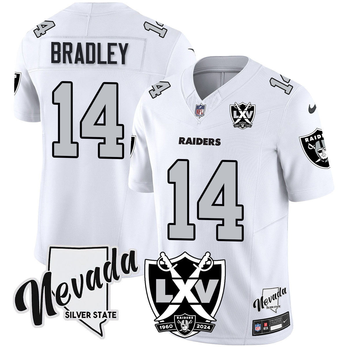 Men's Raiders 2024 Vapor Limited Jersey - 65th Anniversary - All Stitched
