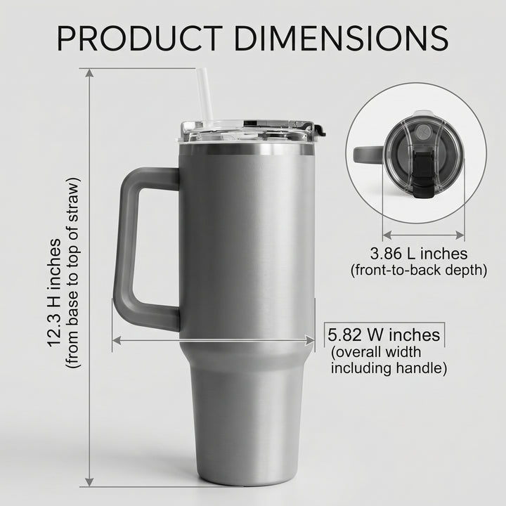 Pittsburgh Steelers 40oz Tumbler with Lid and Straw